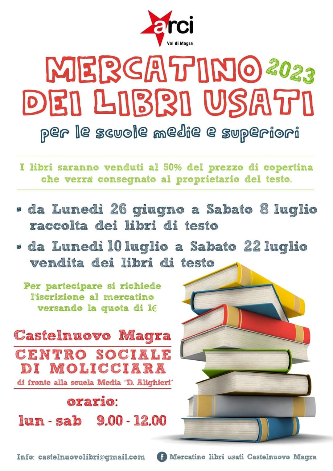 RITORNA IL MERCATINO DEI LIBRI USATI PER LE SCUOLE MEDIE E